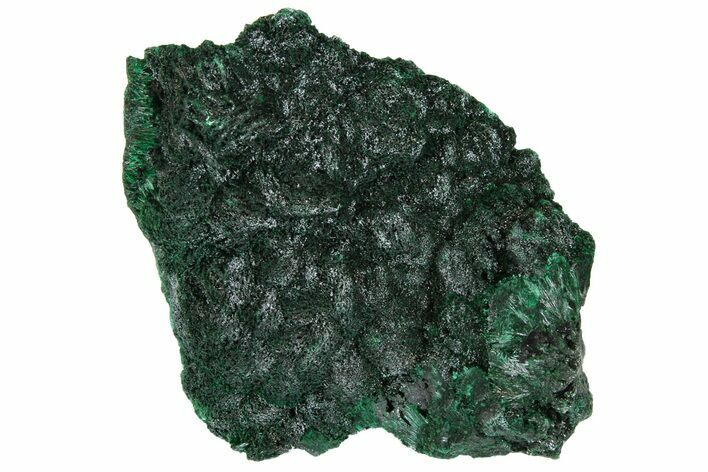 Silky Fibrous Malachite Cluster - Congo #138557